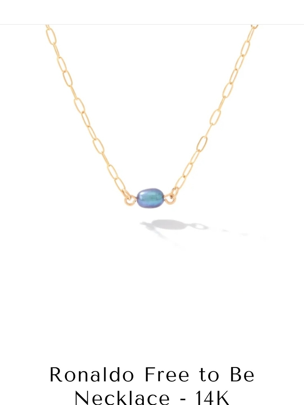 Ronaldo Delicate Gold-Link Necklace/bracelet Set with Dark Pearls - Picture 6 of 7